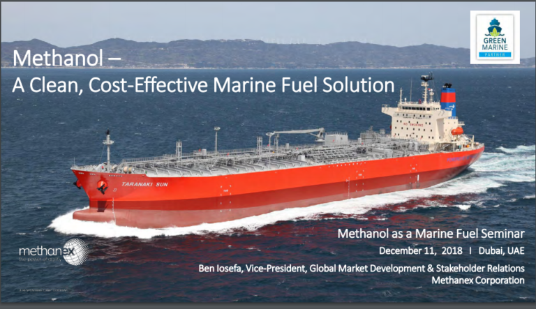 Marine Fuel-Methanol As A Marine Fuel Event